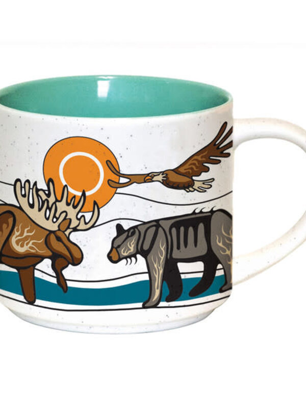 16 oz Ceramic Mug - All My Relatives by Storm Angeconeb