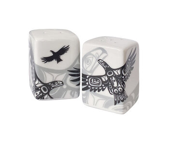 Salt & Pepper Shaker Set - Soaring Eagle by Corey Bulpitt