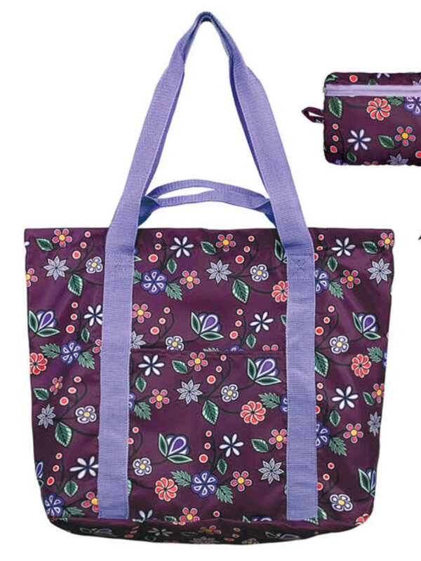Packable Tote - Ojibwe Florals by Storm Angeconeb