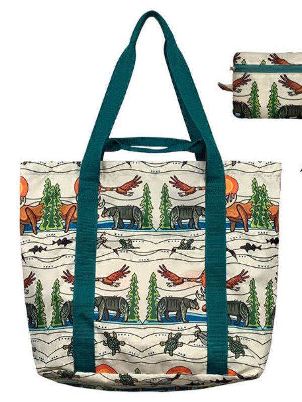 Packable Tote - All My Relatives by Storm Angeconeb,