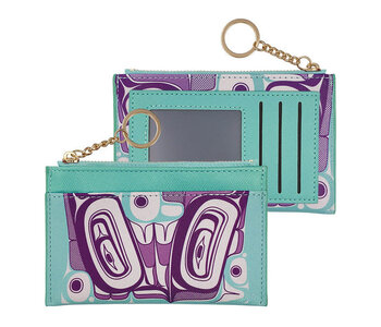 Zippered Card Wallet - Butterfly by Morgan Asoyuf