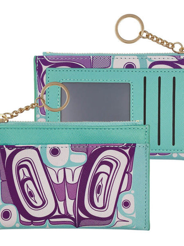 Zippered Card Wallet - Butterfly by Morgan Asoyuf
