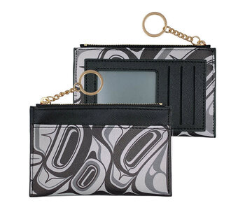 Zippered Card Wallet - Eagle by Roger Smith