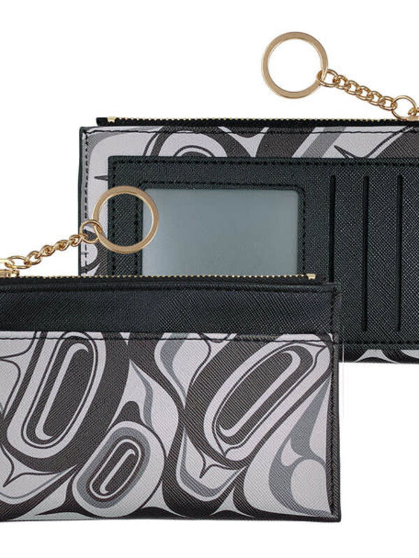 Zippered Card Wallet - Eagle by Roger Smith