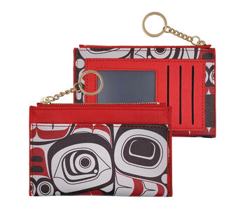 Zippered Card Wallet - Matriarch Bear by Morgan Asoyuf