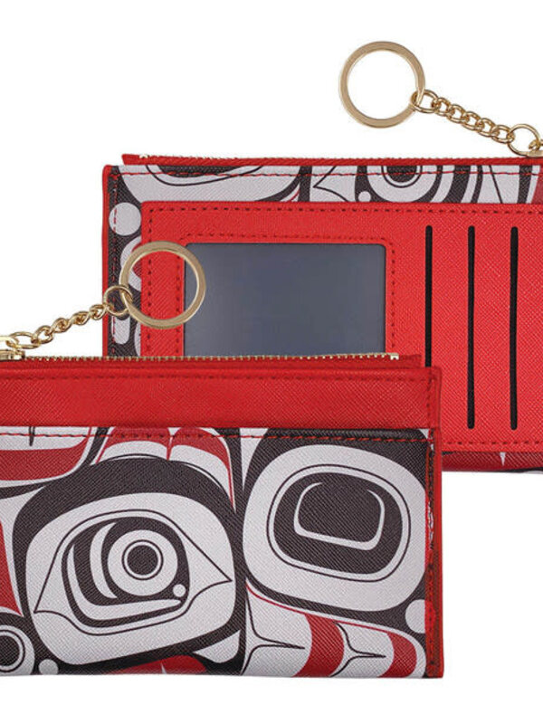 Zippered Card Wallet - Matriarch Bear by Morgan Asoyuf