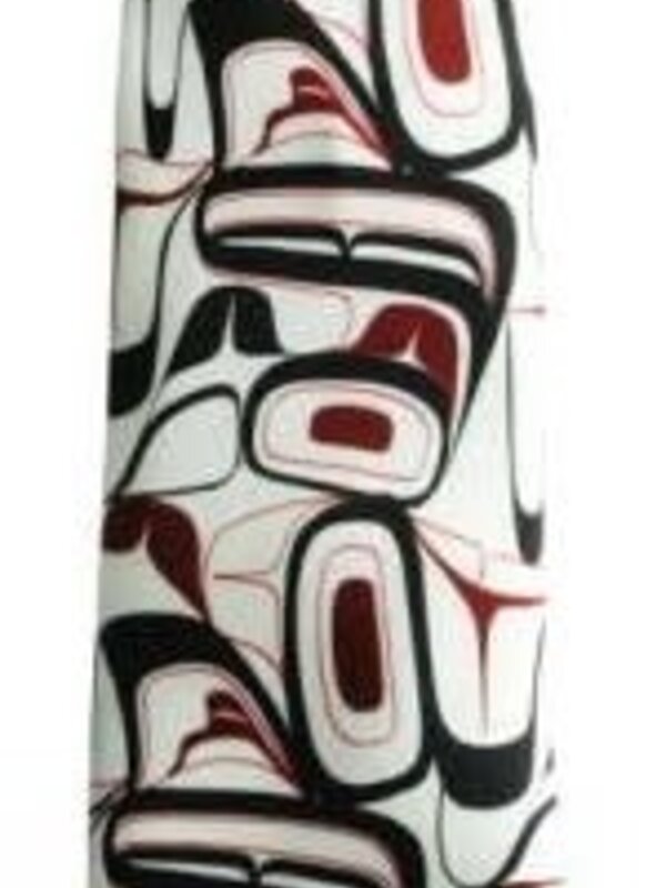 Eagle Silk Tie- Kelly Robinson  Black-Red