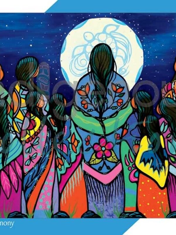1000 piece Puzzle- Full Moon Ceremony by Jackie Traverse