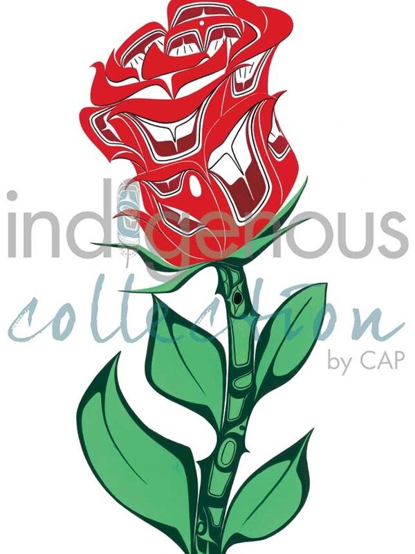 Art Cards 6" x 9" Rose by Richard Shorty