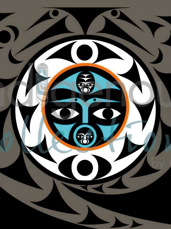 Art Cards 6" x 9" Salish Design by Zac George Skokaylem