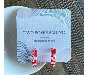 Small Beaded Hoop Earrings by Jenn Carman