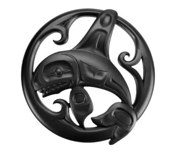 Whale Recycled Glass Trivet (Charcoal) Bill Helin