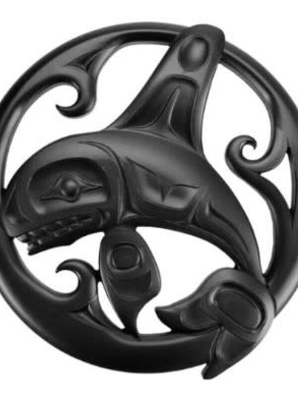 Whale Recycled Glass Trivet (Charcoal) Bill Helin