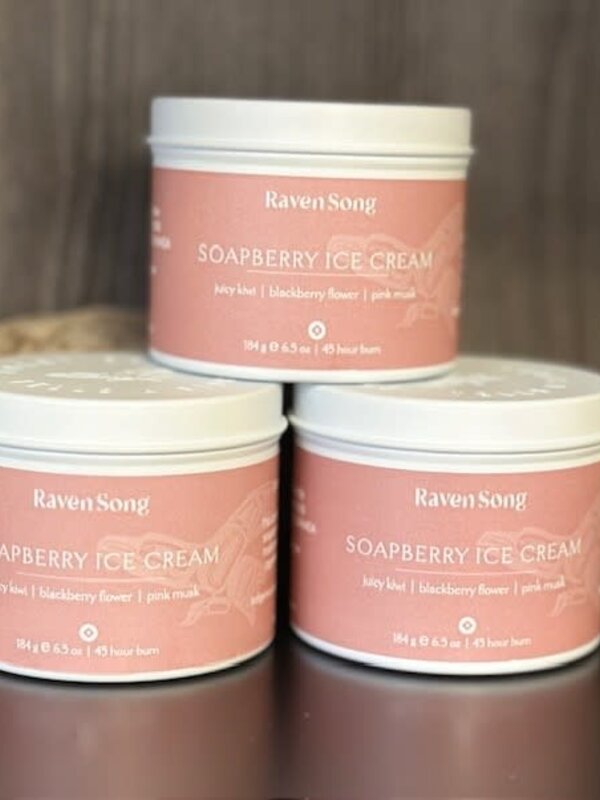 Raven Song Hand Poured  Candle - Soapberry Ice Cream