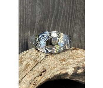Hand Carved Cutout Bracelet Eagle by Shirley Stanley