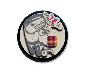3D Magnet - Berry Picker in the Moon by Allan Weir