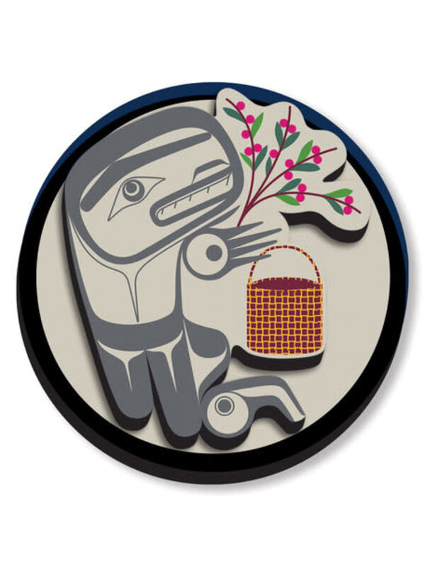 3D Magnet - Berry Picker in the Moon by Allan Weir
