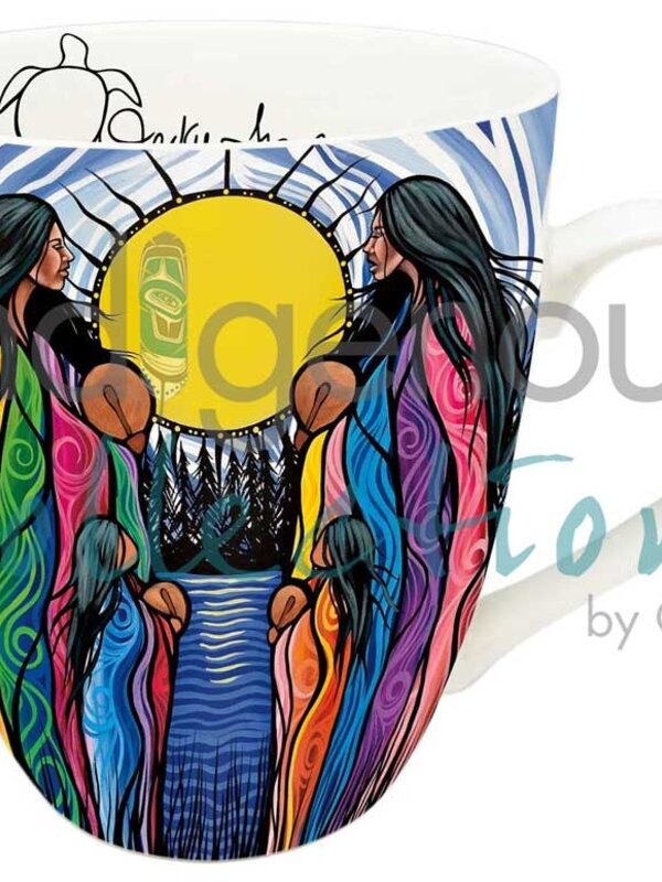 Art Mug  Mother Daughter Water Song by Jackie Traverse