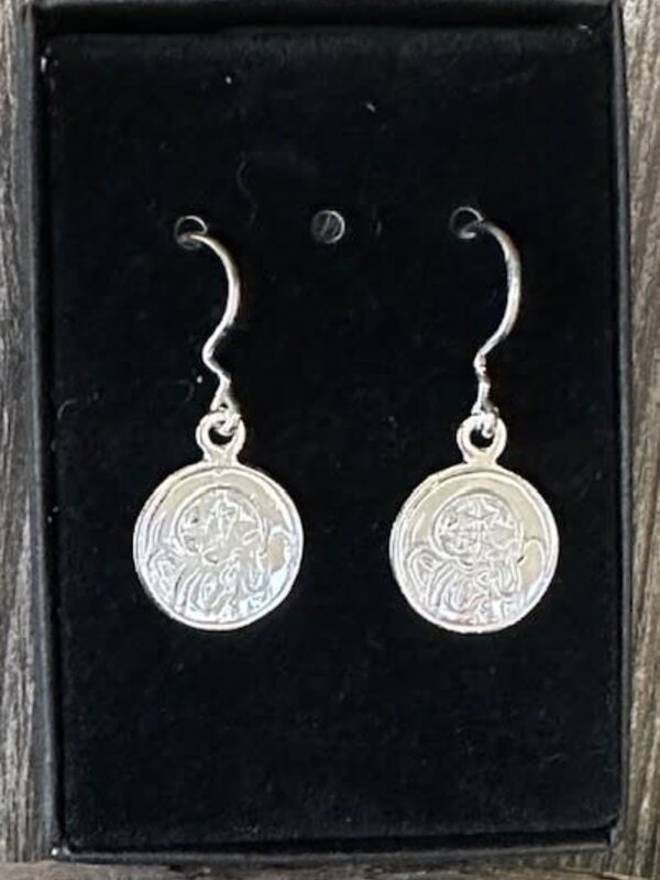 Silver Cast Moon Beam Earrings