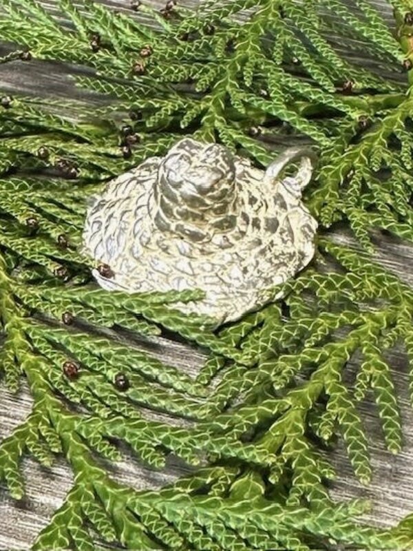 Sterling silver Cast Cedar Hat Pendant by Michael Hill