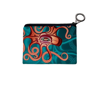 Coin Purse - Octopus (Nuu) by Ernest Swanson