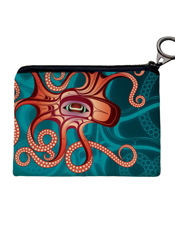 Coin Purse - Octopus (Nuu) by Ernest Swanson