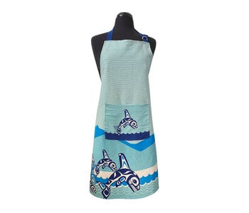 Apron - Orca Family by Paul Windsor