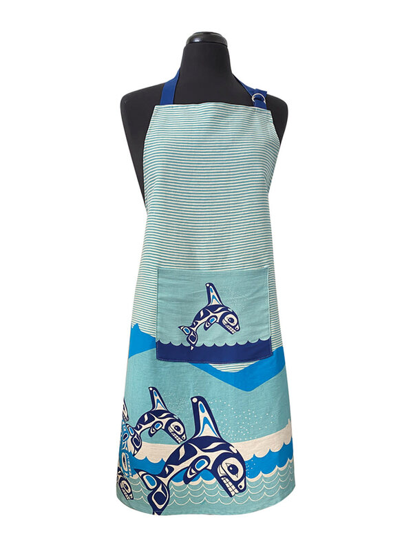 Apron - Orca Family by Paul Windsor