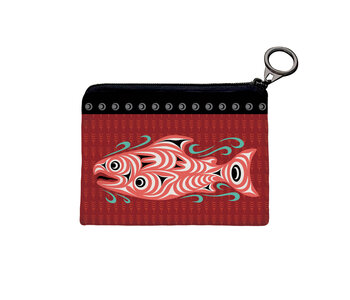 Coin Purse - Coho Salmon by Joe Wilson