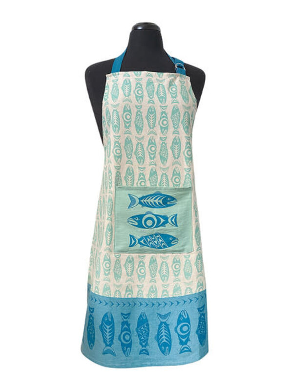 Apron - Salmon in the Wild by Simone Diamond