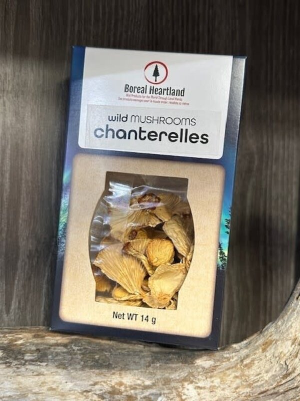 Dried Chanterelle Mushrooms from Boreal Heartland