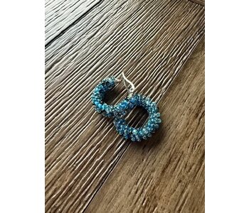 Small Beaded Hoop Earring by Jenn Carman