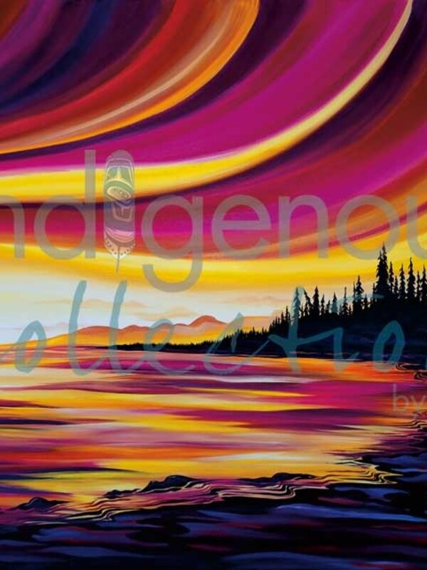 Matted & Framed art card - The Calm by Shawna Boulette Grapentine