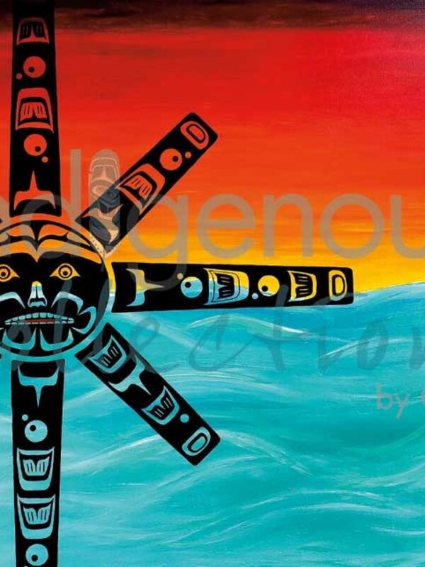 Art card Sunset by Shirley Babcock