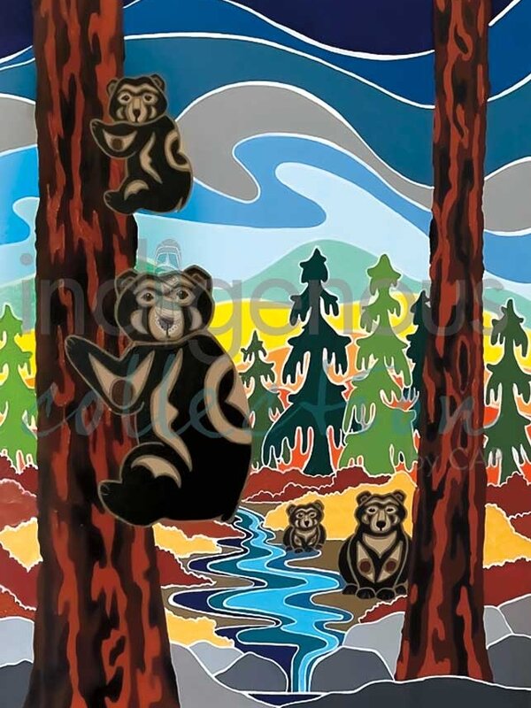 Framed Art Card  There's Something About Bears by Shelley Davies