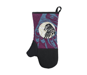 Oven Mitt - Raven Moon by Allan Weir