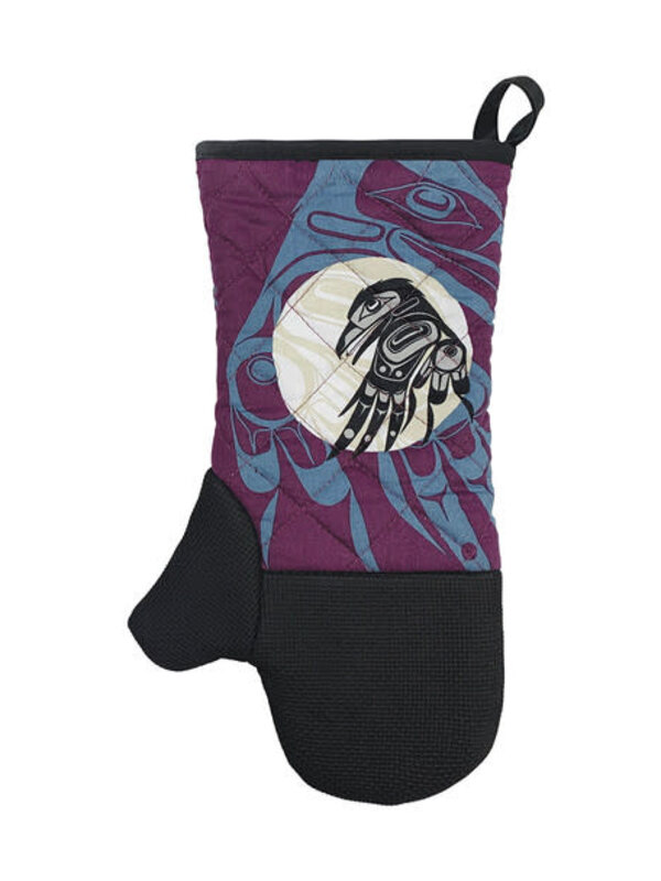 Oven Mitt - Raven Moon by Allan Weir