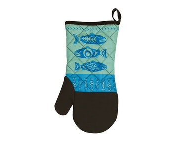 Oven Mitt - Salmon in the Wild by Simone Diamond