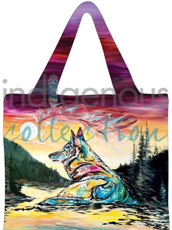 Reusable shopping bag Lone Wolf by Carla Joseph