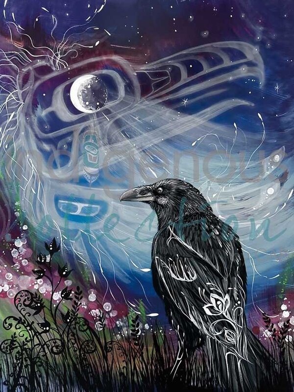 Matted & Framed Art card - Midnight Whispers by Karen Erickson