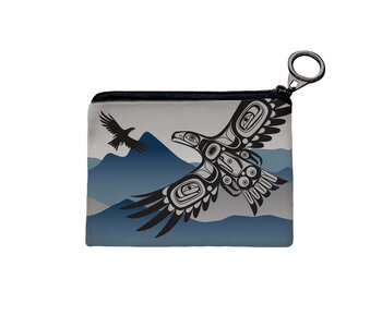 Coin Purse - Soaring Eagle by Corey Bulpitt