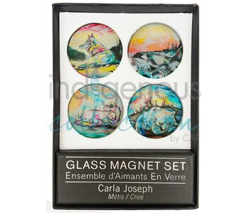 Glass Magnet Set - Art by Carla Joseph