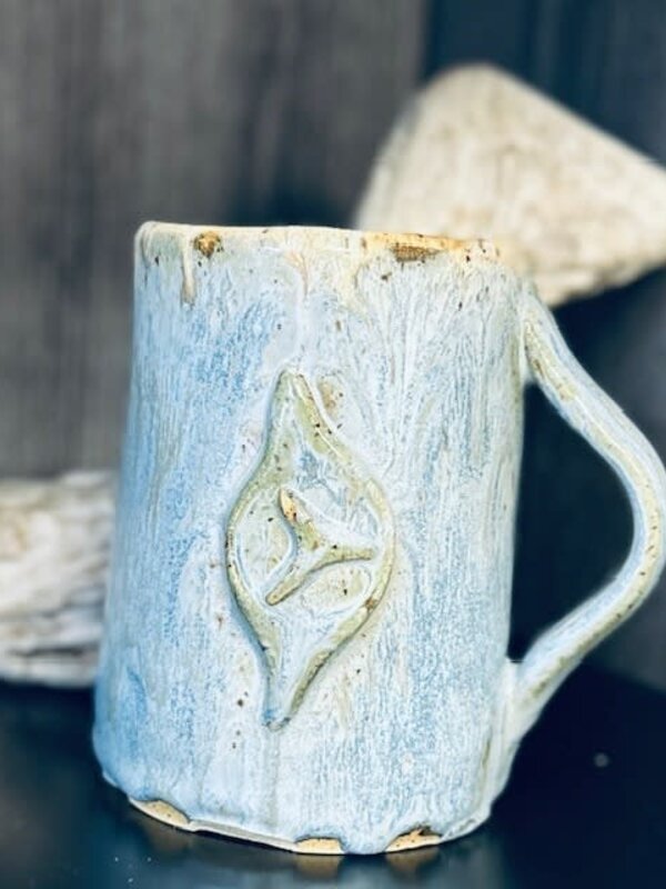 Light Blue Pottery Mug by Cynthia Robinson