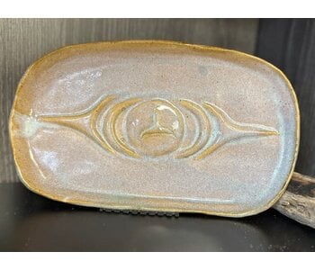 Ovoid Pottery Plate by Cynthia Robinson