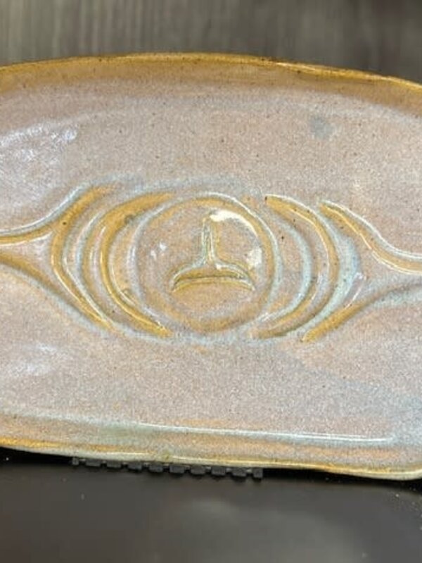 Ovoid Pottery Plate by Cynthia Robinson