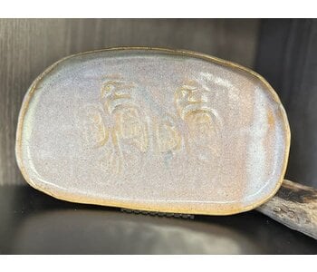 Pottery Plate w birds by Cynthia Robinson