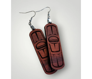 2.5" Whale Fin Earrings by Raven Wolden