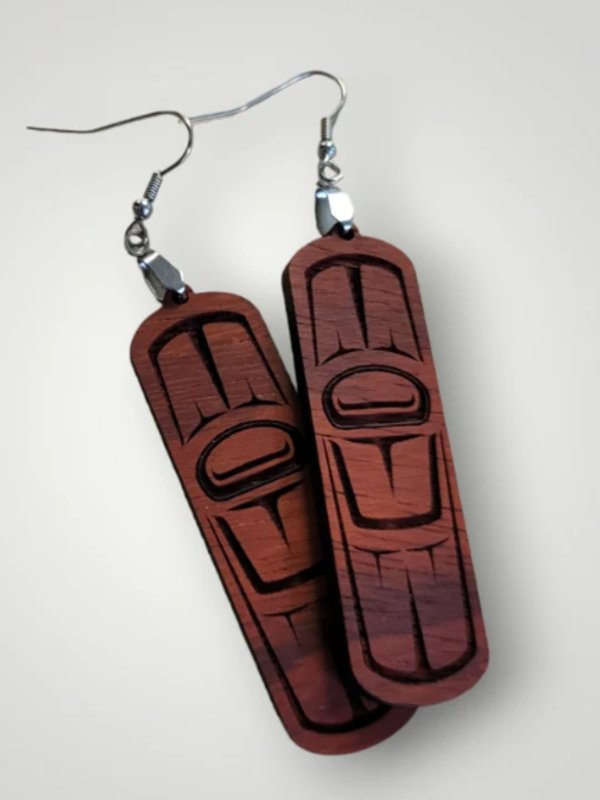 2.5" Whale Fin Earrings by Raven Wolden