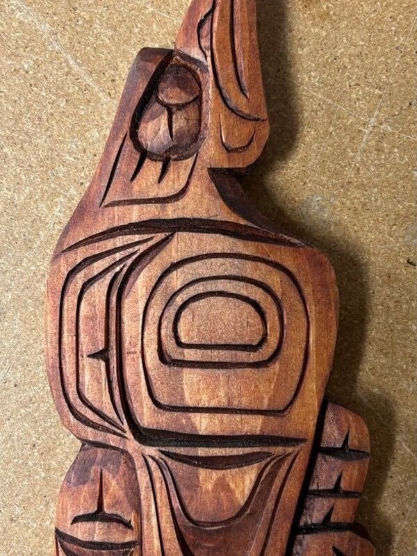 Hand Carved 9" Proud Raven by Nelson McCarty