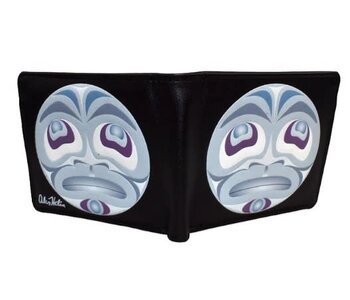 Men's Wallet - Moon Face by Alex Helin